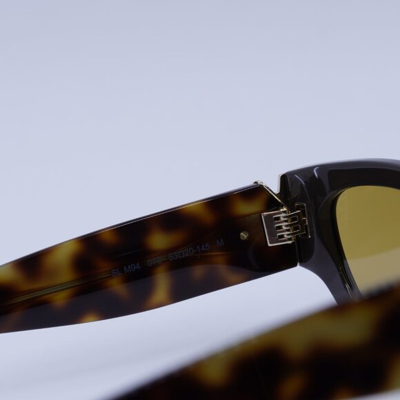 Saint Laurent SLM94 010 Sunglasses Brown Cat Eye Frame, Nicotine Lenses main image 8